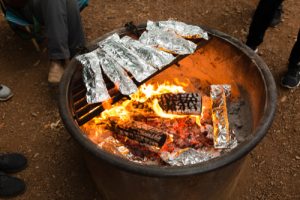 Seafood On Campfire