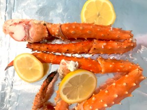 King Crab Legs With Lemon