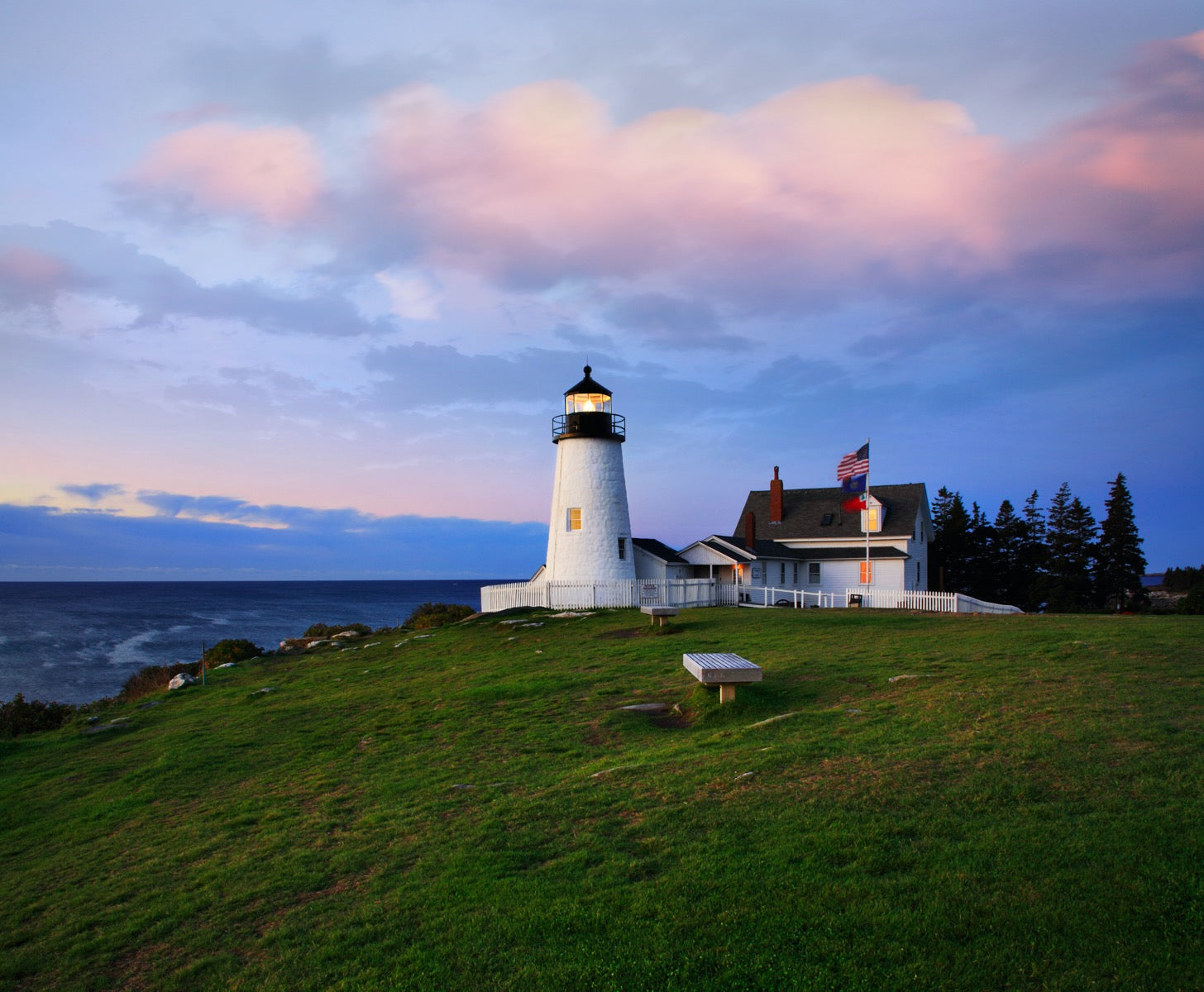 Lighthouse along the water